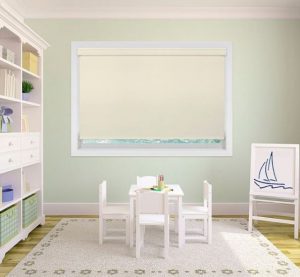 Cordless Roller Shades for Kids Playroom by Comfortex Go Cordless for Kids